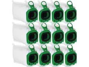 12 sacs d'aspirateur pour vorwerk kobold vb100 vb 100, sac à poussière de rechange pour vorwerk kobold fp100 fp 100 aspirateur