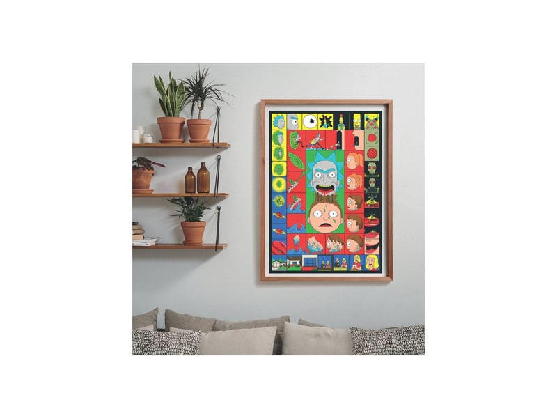  Puzzle 1000 pièces rick et morty rectangle 70 x 50 cm avec poster CLE8005125375127 - Conforama C