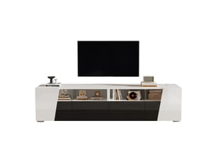 Meuble tv coloris bicolore 180 cm   