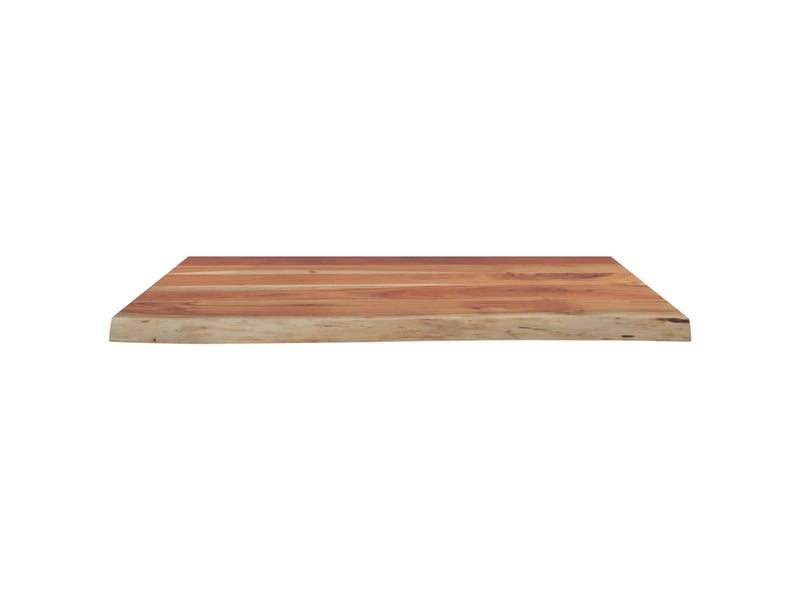 Comptoir de salle de bain, plan de travail 80x60x2,5 cm rectangulaire acacia cf65776 - Conforama D