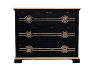 Meuble-dressing en bois noir 98x38x80 cm h