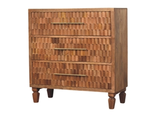 Commode 3 tiroir(s)    ARTISAN FURNITURE  coloris marron largeur 40 cm