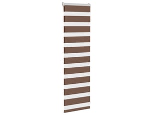 Store zèbre, store de fenêtre marron 40x100 cm largeur du tissu 35,9 cm polyester cf48699