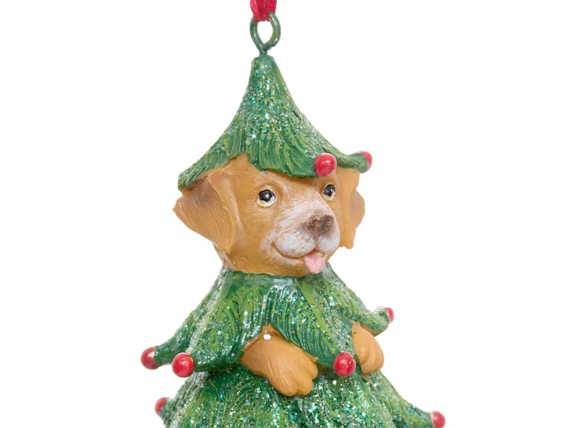  Sdn resine chien sapin 12cm  - Conforama B