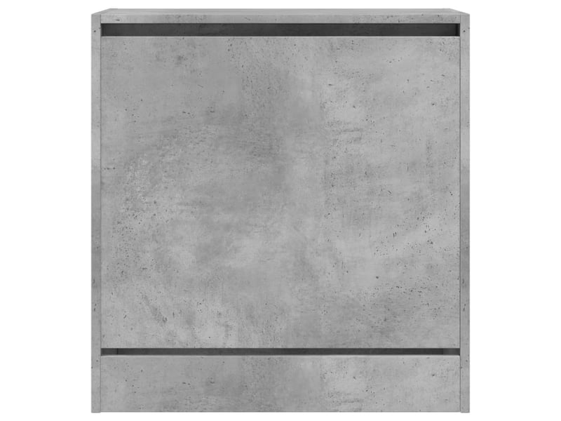  Meuble à chaussure, armoire à chaussures gris béton 60x34x63,5 cm bois d'ingénierie  - Conforama E