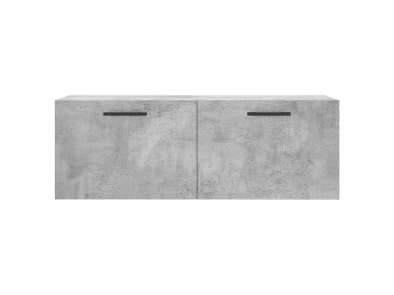  Armoire murale salon gris béton 100x36,5x35cm bois d'ingénierie shl5857  - Conforama E