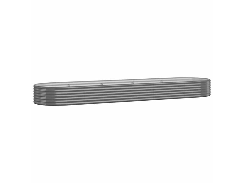  Jardinière - lit surélevé de jardin acier galvanisé 396x100x36cm gris  - Conforama A
