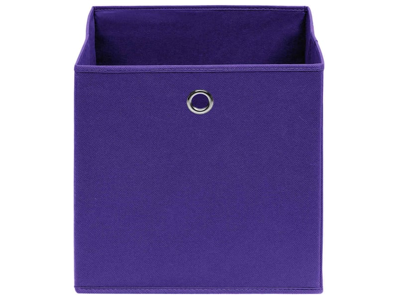  Boîtes de rangement 10 pcs violet 32x32x32 cm tissu  - Conforama C