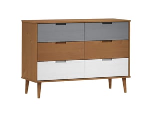 Commode 1 tiroir(s) <strong></strong> <strong></strong> coloris marron largeur 113 cm