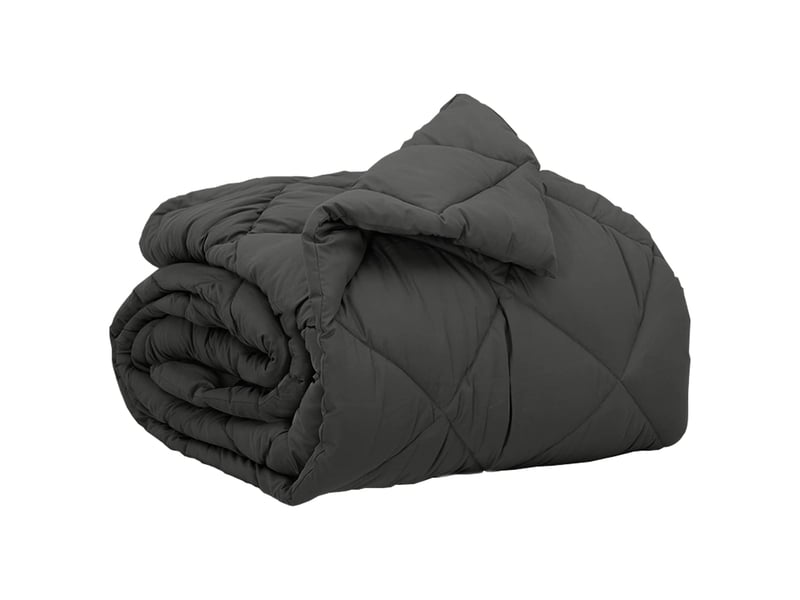  Duvet - couette complet toute l'année anthracite 155 x 220 cm microfibre  - Conforama A