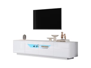 Meuble tv coloris blanc 180 cm REDOM
