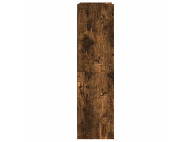  Bibliothèque, étagère de rangement chêne fumé 87,5 x 30 x 111 cm bois d'ingénierie  - Conforama E