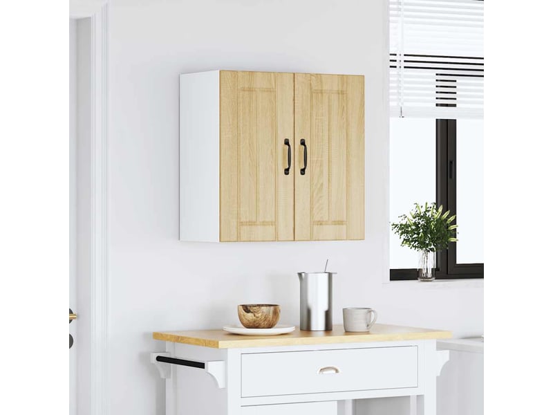  Meuble de rangement, armoire murale de cuisine lucca chêne sonoma bois ingénierie shl5608  - Conforama D