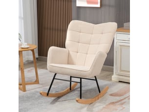 Fauteuil fixe WISHDOR Coton / Polyester beige