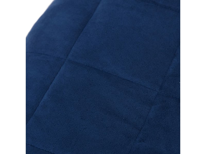  Couverture lestée adulte bleu 135x200 cm 6 kg tissu shl15484  - Conforama D