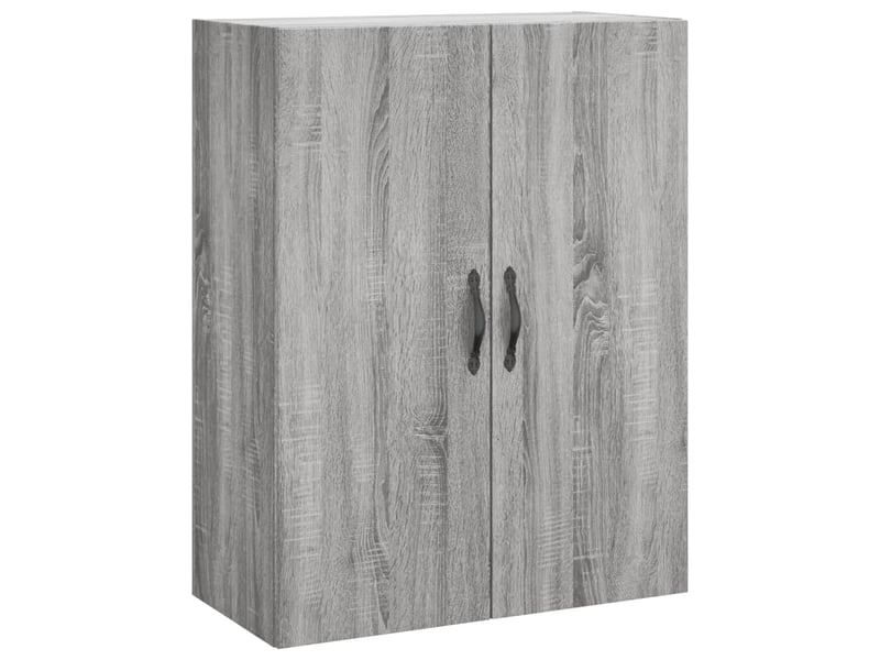  Buffet haut - bahut - meuble de rangement sonoma gris 69,5x34x180 cm bois d'ingénierie  - Conforama E