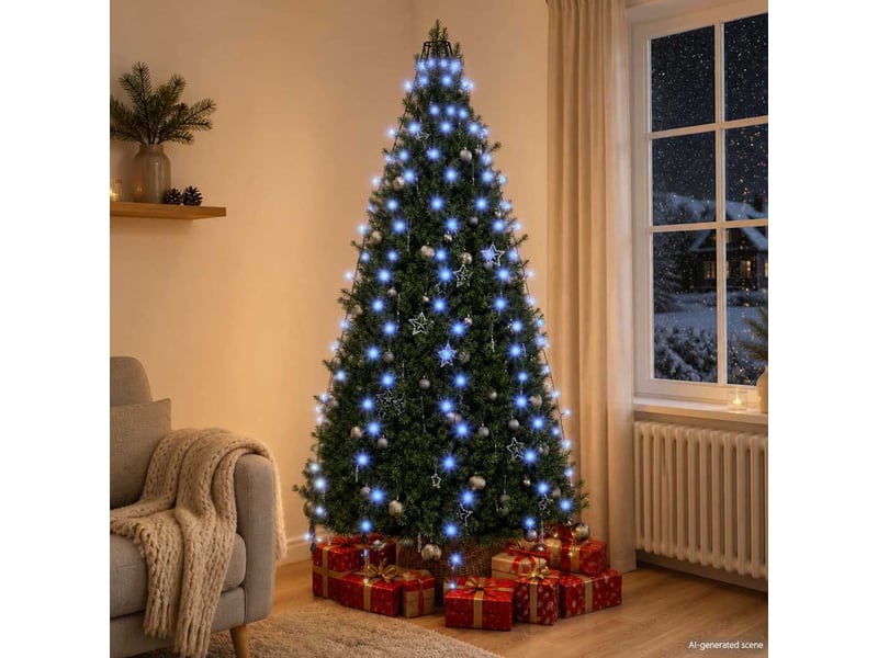  Guirlande lumineuse d'arbre de noël 210 led bleu 210 cm cf62424  - Conforama B