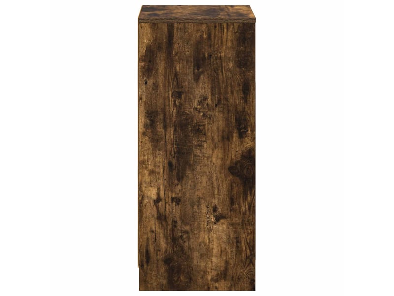  Armoire de salle de bain, meuble de rangement chêne fumé 35x36.5x85 cm  - Conforama D