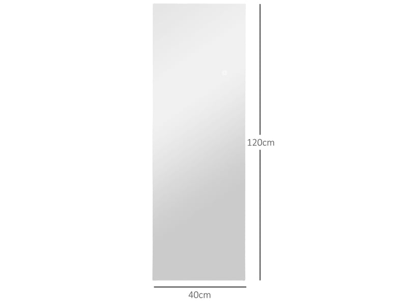 Miroir plein pied led tactile 40 x 120 cm sans cadre evryae  - Conforama E