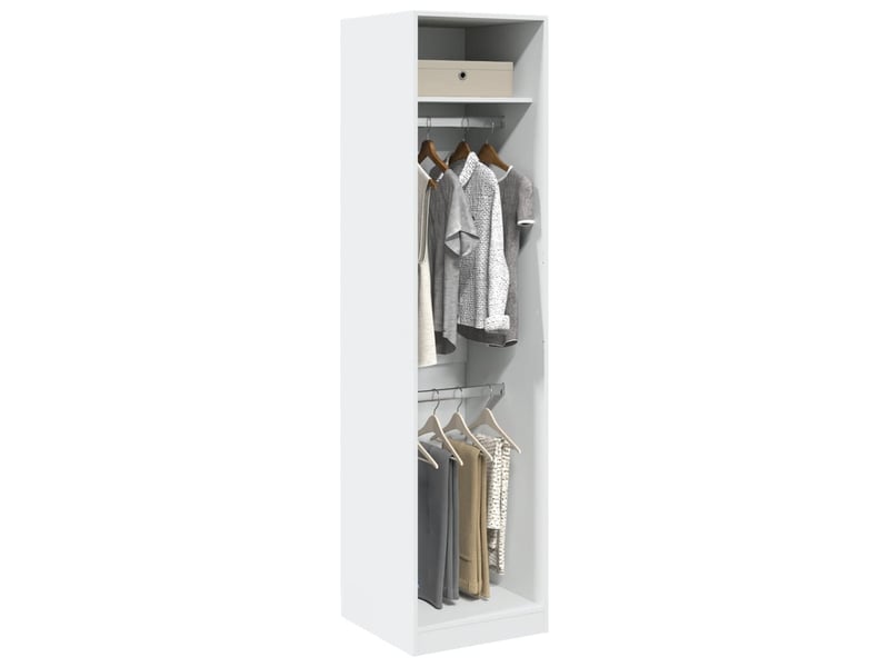  Garde-robe chambre, armoire de rangement blanc 50x50x200 cm bois d'ingénierie  - Conforama B
