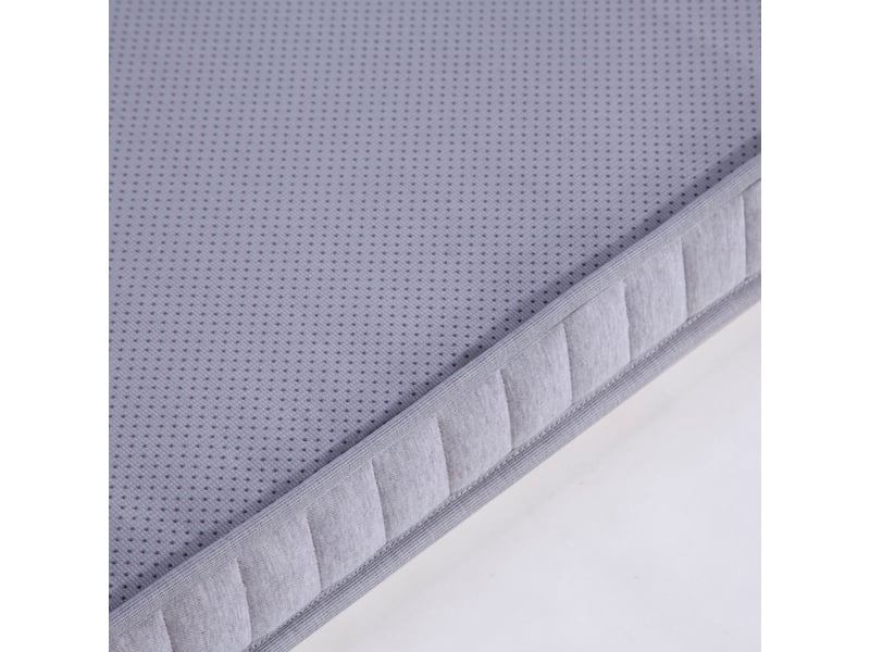 Matelas 90x190x10 cm en mousse et ressorts ensachés 7 zones avec mousse à mémoire de forme blanc chicfurn - Conforama R