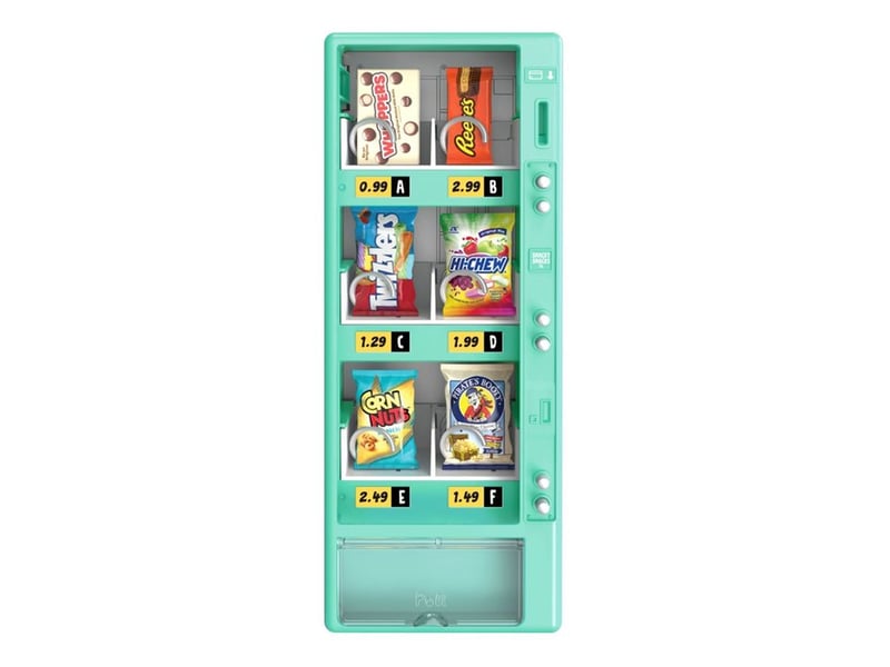  Distributeur de friandises miniverse jouet avec 3 minis exclusifs real brands et 2 cartes bleues ou rouges 247937-EUC - Conforama E