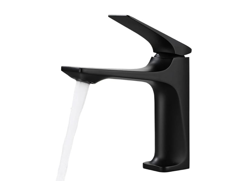  Robinet moderne lavabo salle de bain eau froidechaude lavabo évier robinet évier mono levier plan de travail anti-éclaboussures(noir)  - Conforama A