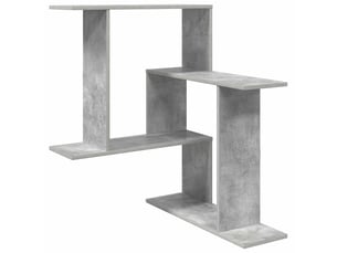Étagère flottante, étagère murale gris béton 67 x 67 x 87 cm bois d'ingénierie cf42351