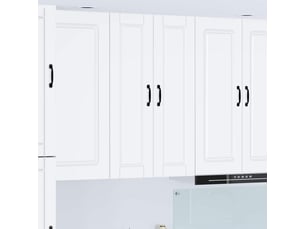 Meuble mural de cuisine, armoire de cuisine blanc 30x31x100cm bois d'ingénierie shl4801
