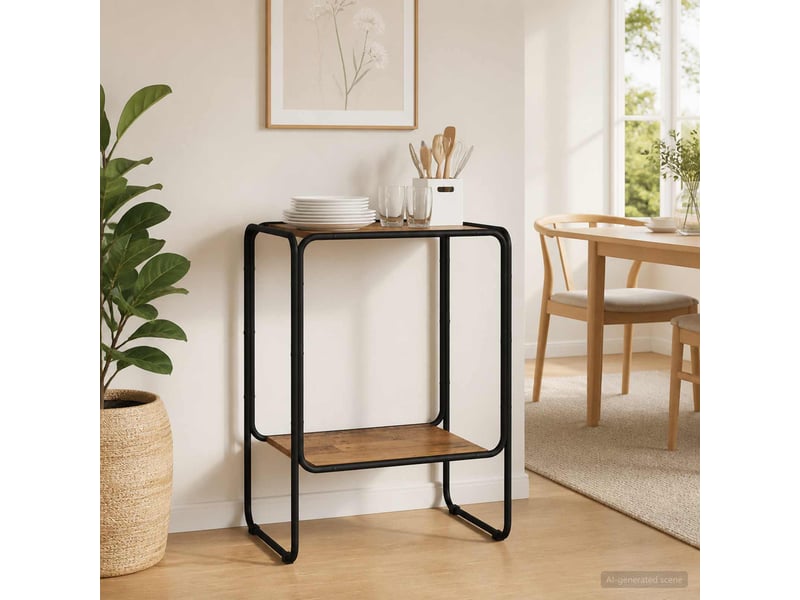  Buffet salon, buffet de rangement bois ancien 60x38x75 cm bois d'ingénierie  - Conforama B