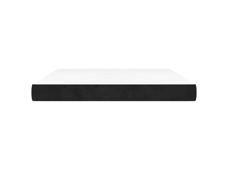  Matelas de lit à ressorts ensachés fermeté moyenne noir 180x200x20 cm velours  - Conforama C