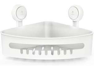 Étagère de douche d'angle sans perçage, installation en 1 seconde, capacité de charge de 10 kg, étanche, pour murs de douche carrelés, salle de bain