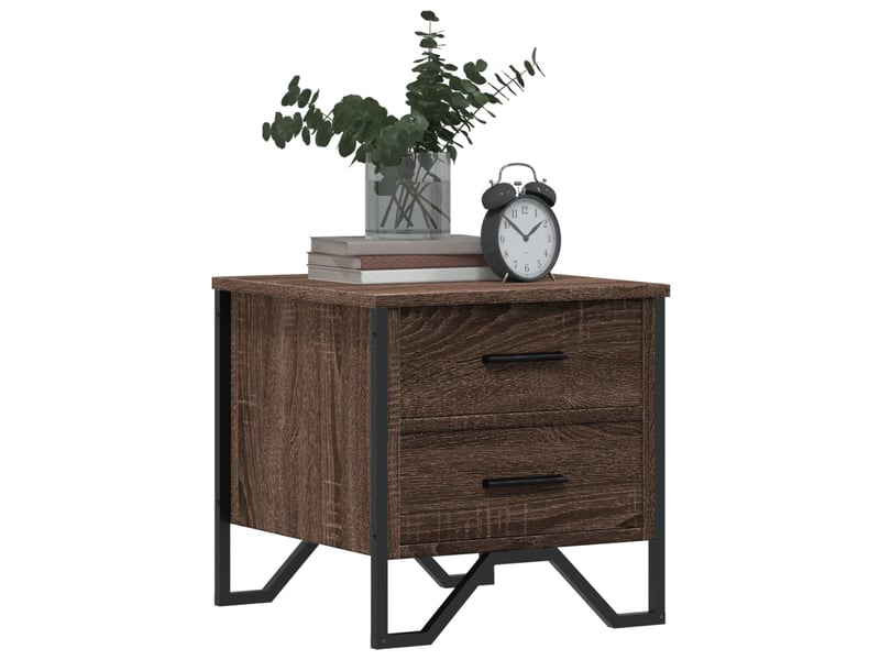  Table de chevet - cabinet de chevet - table de nuit chêne marron 40x41x40 cm bois d’ingénierie  - Conforama C