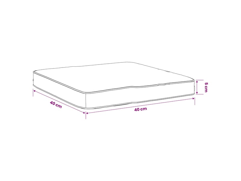  Lot de 4 coussins de siège, coussins d'assise vught 100 % polyester taupe cf60744  - Conforama E