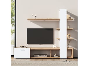 Meuble tv coloris bicolore 180 cm MEUBLIV  