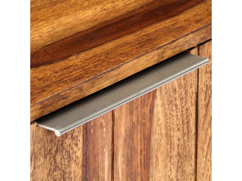  Meuble tv - banc tv - meuble de rangement 140x30x40 cm bois massif  - Conforama E