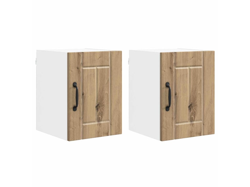  Armoire de cuisine 2 pcs chêne artisanal bois d'ingénierie shl6437  - Conforama A