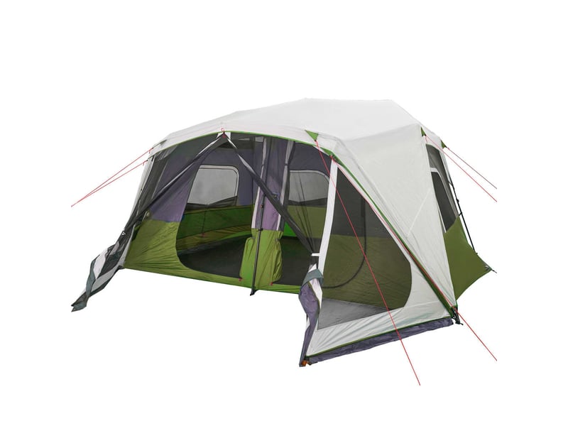 Tente de camping, tente familiale avec led 10 personnes libération rapide shl55541 - Conforama D
