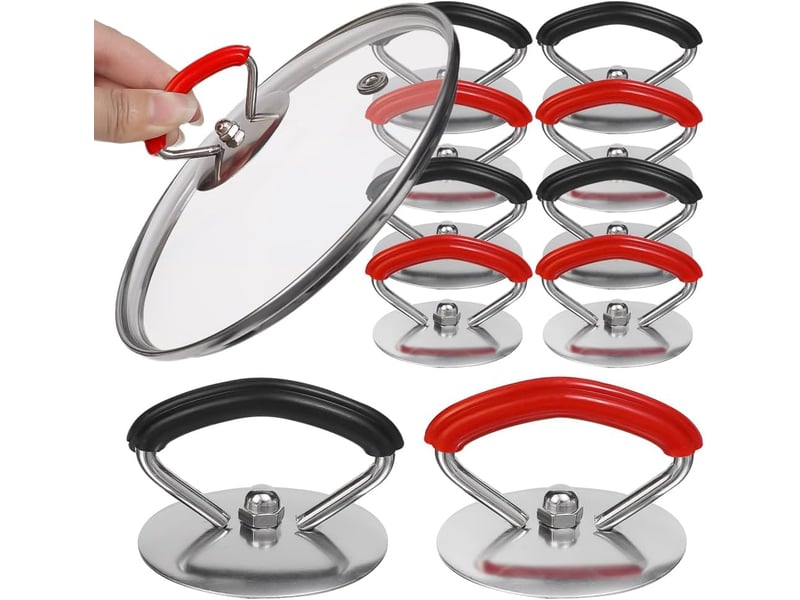  Boutons de rechange pour couvercles de casseroles, poignées universelles pour couvercles de casseroles et ustensiles de cuisine (lot de 2, rouge) ZYS0001165FXN - Conforama C