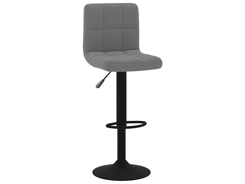  Tabouret de bar, chaise de bar gris foncé velours shl84327  - Conforama A