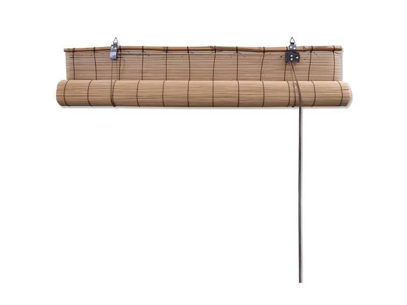  Store enrouleur, store roulant en bambou 150x160 cm marron cf47440  - Conforama D