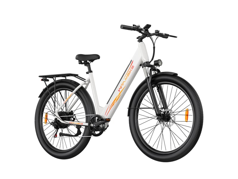  Vélo électrique urbain witambike w28, 36v 250w 20ah, 29, blanc  - Conforama C