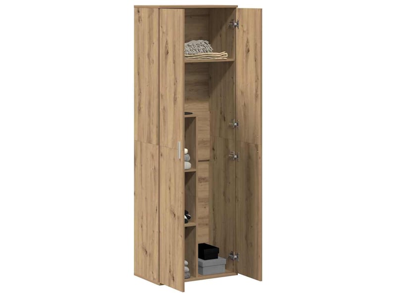  Highboard, meuble de rangement salon 60 x 35 x 180 cm bois d'ingénierie chêne artisanal  - Conforama C