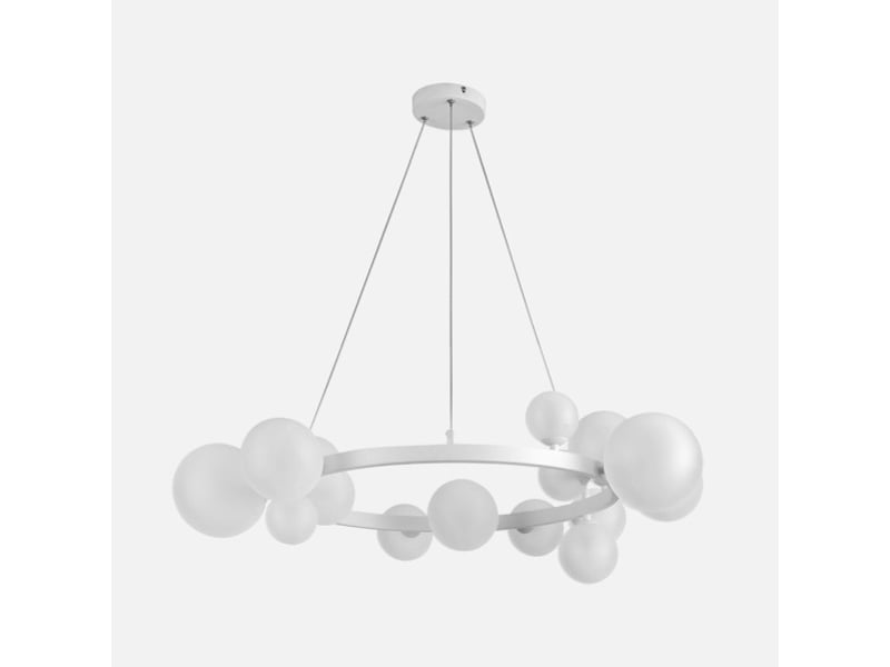  Fabrilamp lozolla, lampe, moderne, 15 x g9, blanc, 50-180 x 73 x 73 cm 227751501 - Conforama A
