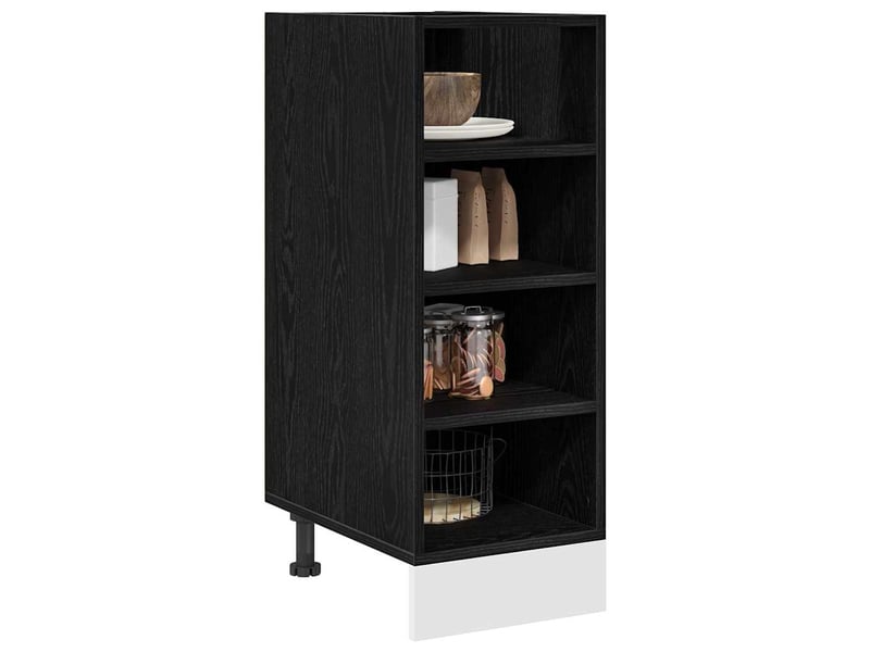  Meuble de cuisine bas chêne noir 30x44,5x81,5cm  - Conforama C