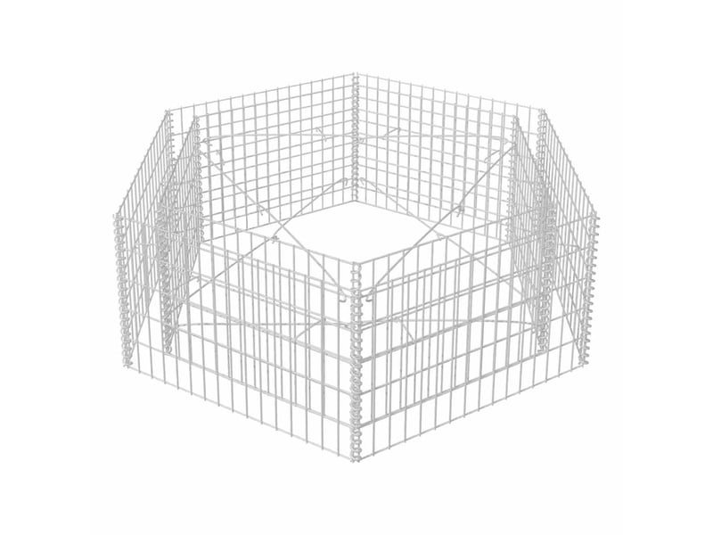  Jardinière - lit surélevé à gabion hexagonale 160x140x50 cm  - Conforama D