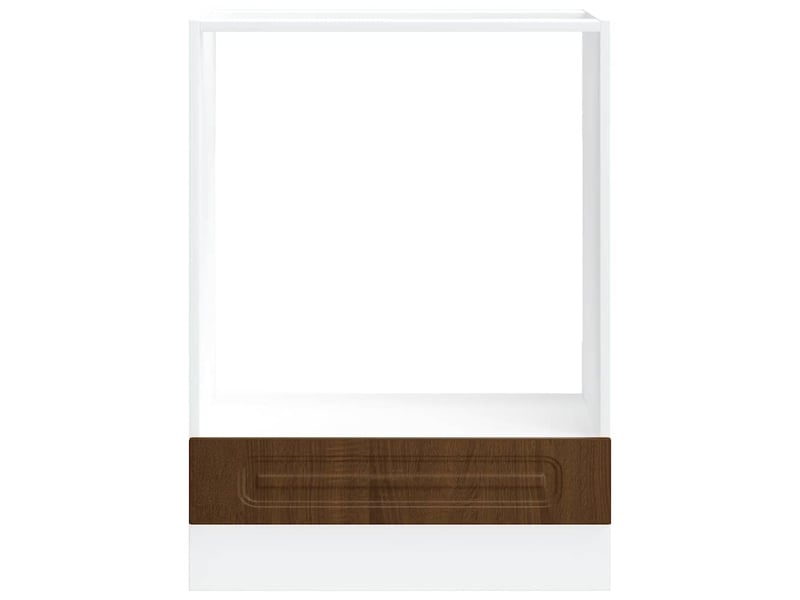  Armoire à four, armoire de cuisine kalmar chêne marron bois d'ingénierie  - Conforama D