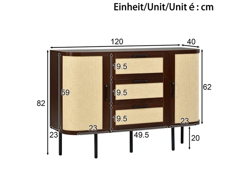  Ensemble meuble tv et buffet de rangement 180 cm evryae  - Conforama E