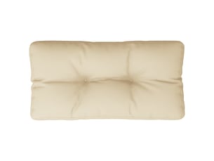 Coussin de palette, coussin de chaise, coussin de canapé beige 80x40x12 cm tissu cf55293
