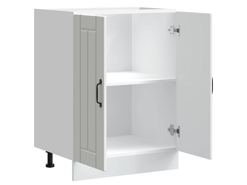 Meuble de cuisine, meuble de base de lavabo blanc brillant bois ingénierie - Conforama E